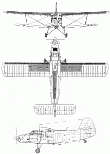 Antonov An-3 blueprint