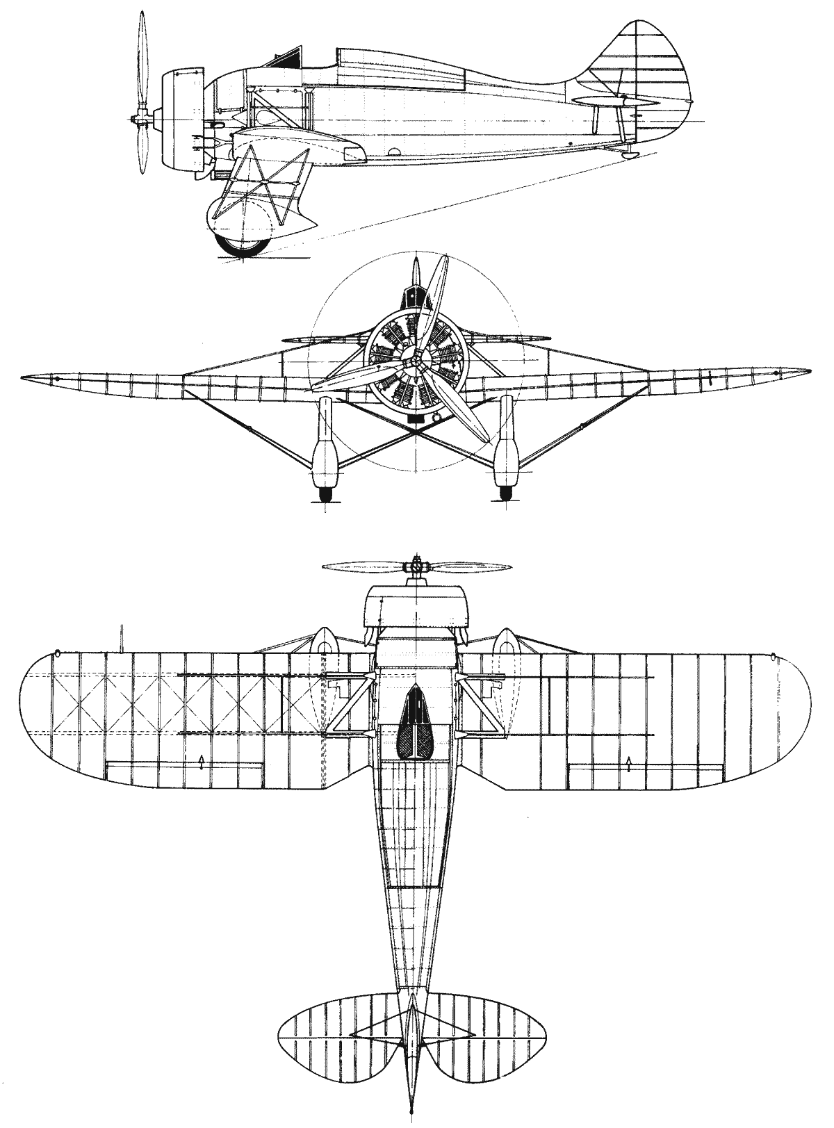 Breda Ba.27 blueprint