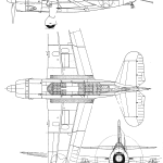 Curtiss A-25 Shrike blueprint