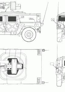 Hummer M242 Bushmaster blueprint