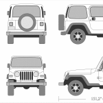 Jeep Wrangler blueprint