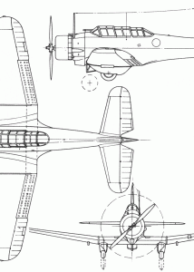 Northrop BT-1 blueprint