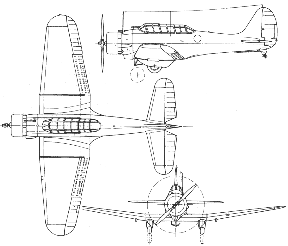 Northrop BT-1 blueprint