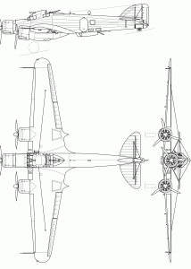 SM.79 Sparviero blueprint