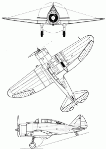 Seversky P-35 blueprint