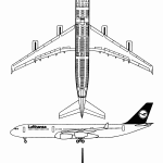 Airbus A340 blueprint