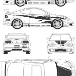 Acura RSX blueprint