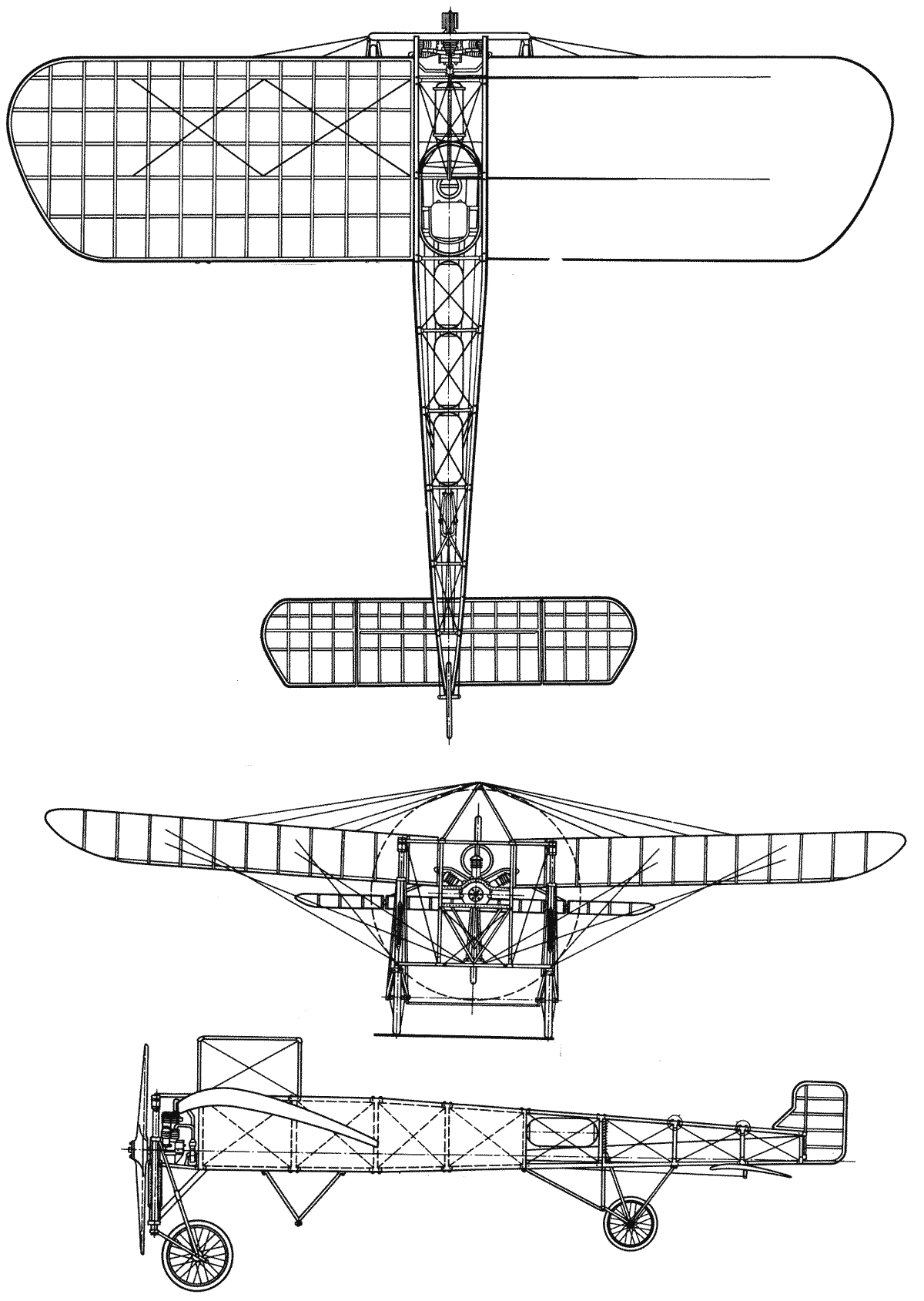 Blériot XI blueprint