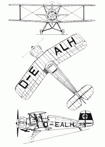 Bücker Bü 133 blueprint