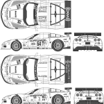 Chevrolet Corvette C6 blueprint