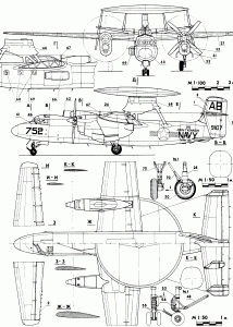 E-2 Hawkeye blueprint