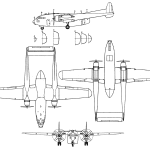 C-119 Flying Boxcar blueprint