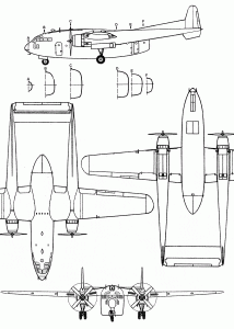 C-119 Flying Boxcar blueprint