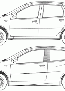 Fiat Punto blueprint