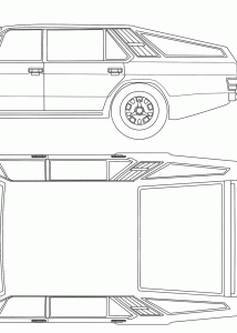 Lamborghini Faena blueprint