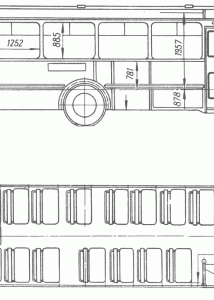 LiAZ 677В blueprint