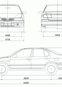 Nissan Primera blueprint