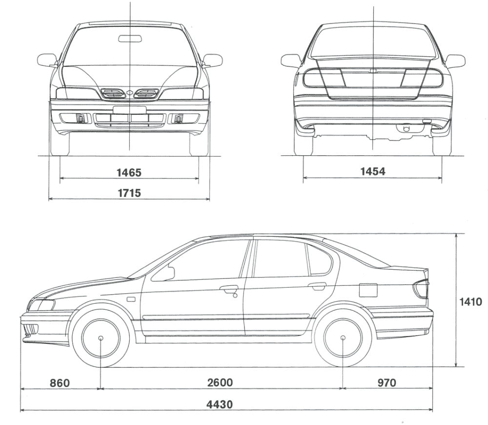 Nissan Primera blueprint
