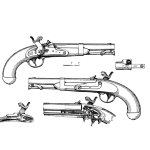 Model 1842 percussion pistol blueprint