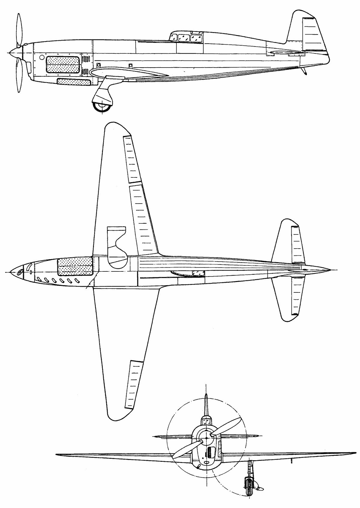 Caudron C.460 blueprint