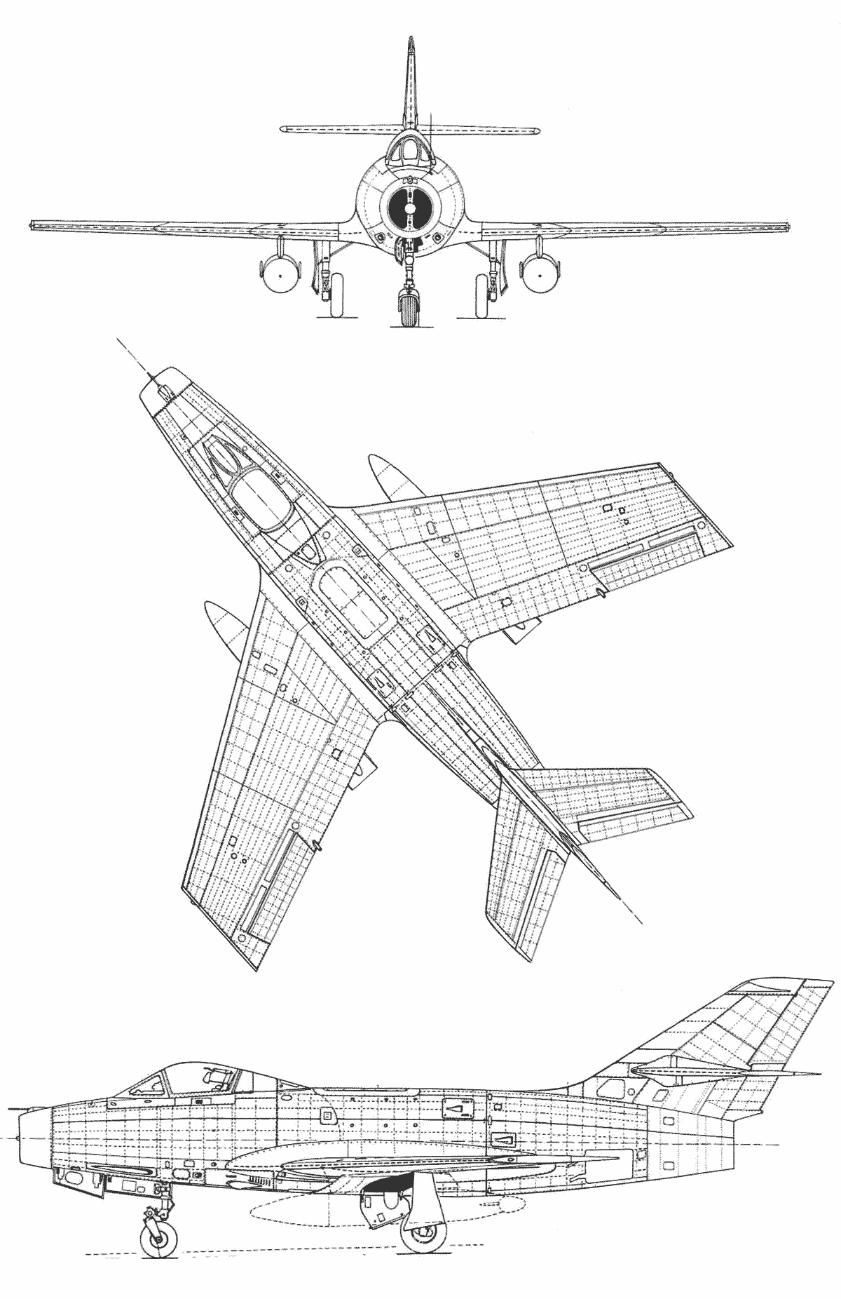 Dassault Mystère blueprint