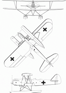 Heinkel He 42 blueprint