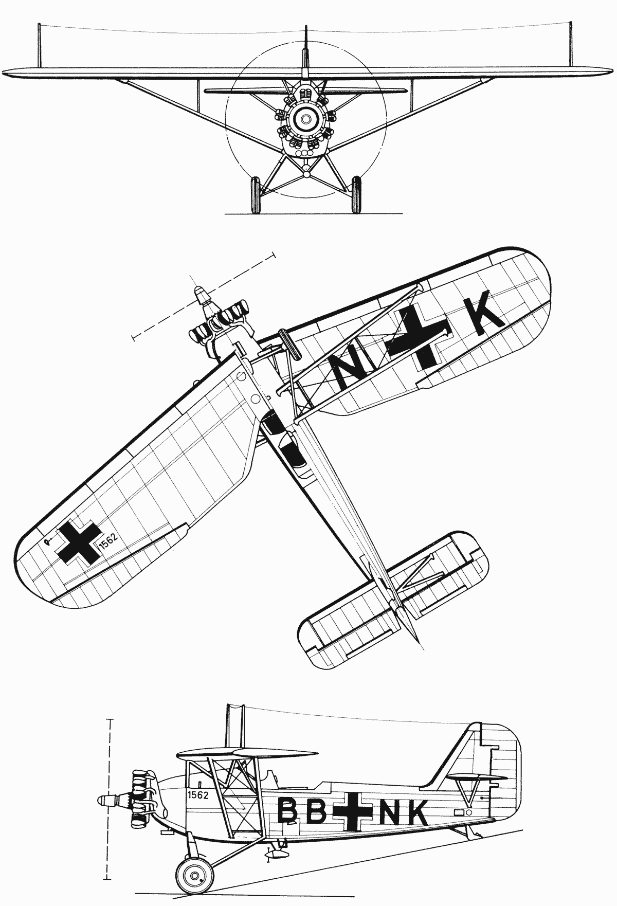 Heinkel He 46 blueprint