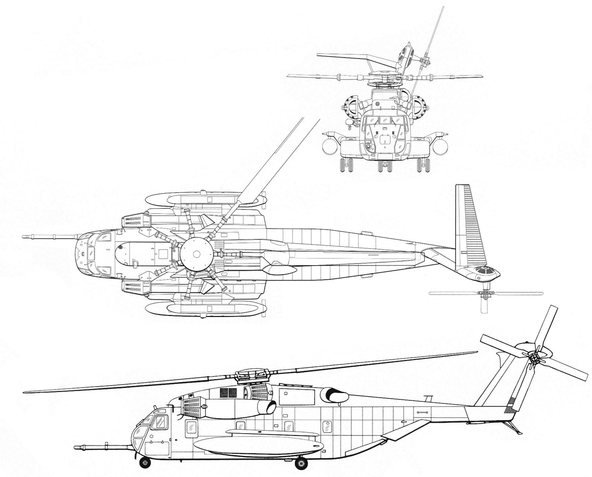 Sikorsky CH-53E Super Stallion blueprint
