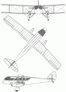 de Havilland Dragon blueprint