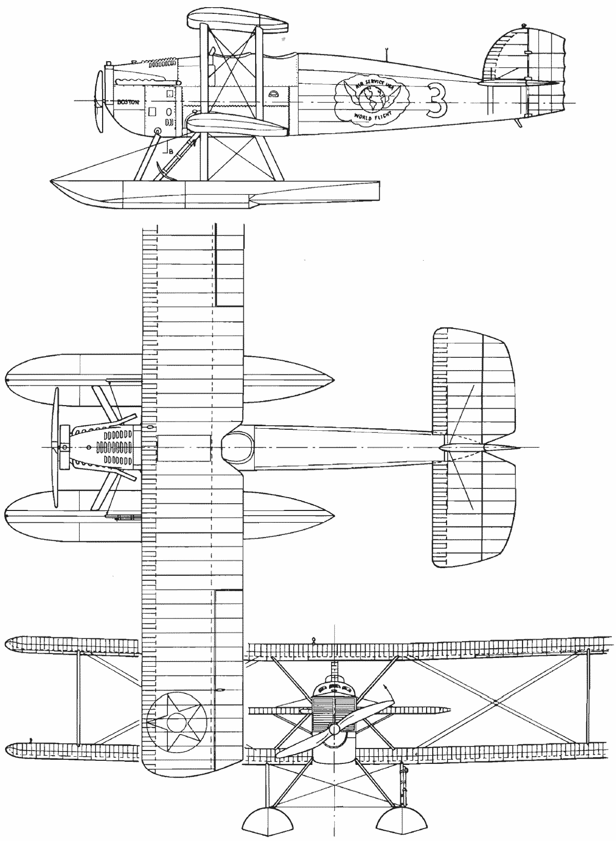 Douglas World Cruiser blueprint