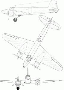 Fiat CR.25 blueprint