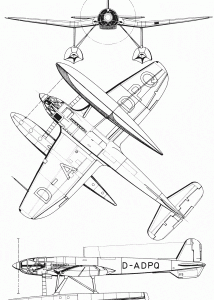 Heinkel He 119 blueprint