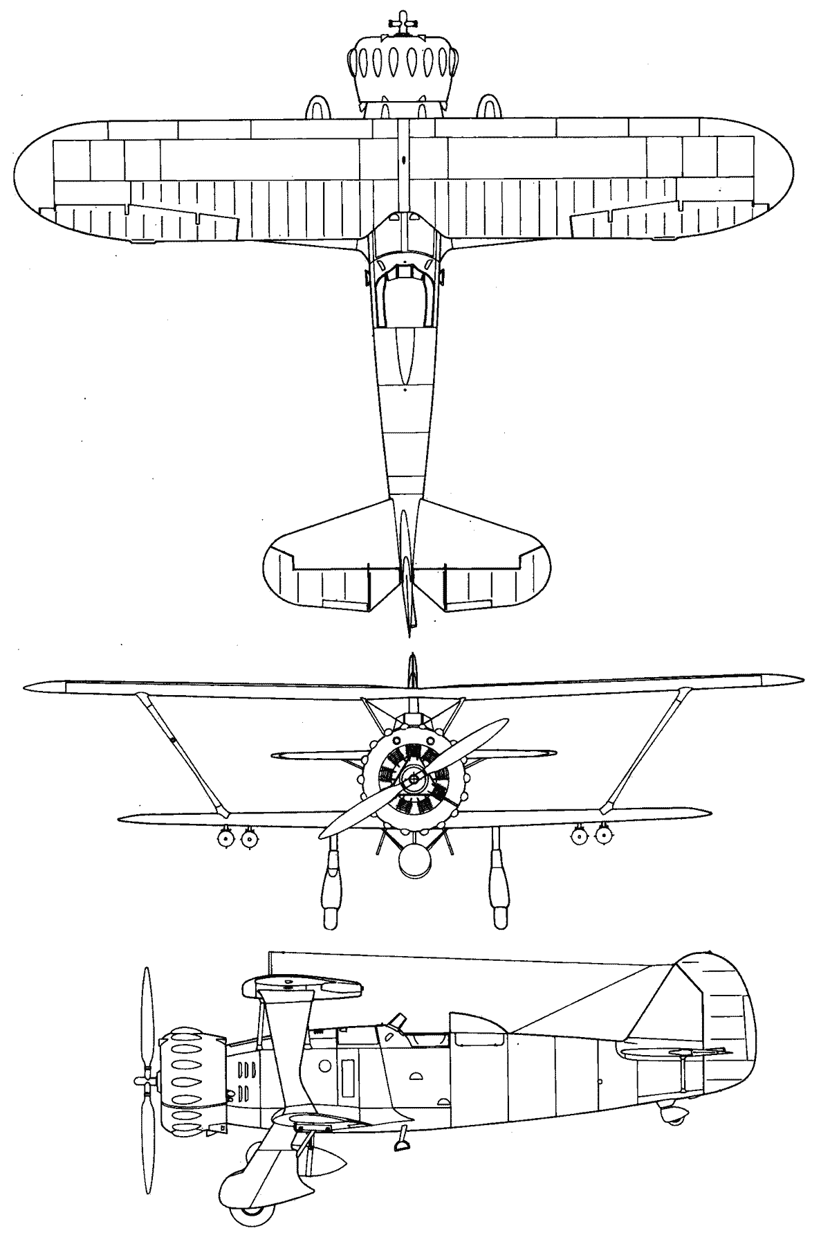 Henschel Hs 123 blueprint