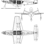 Henschel Hs 132 blueprint