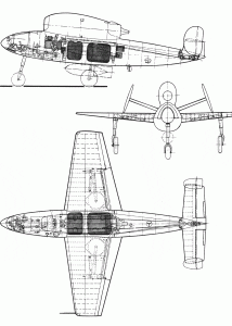 Henschel Hs 132 blueprint