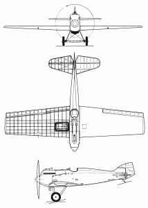 Polikarpov I-1 blueprint