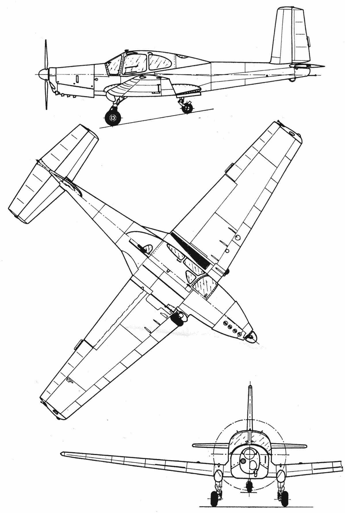 Orličan L-40 Meta Sokol blueprint