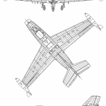Dassault Ouragan blueprint