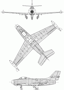 Dassault Ouragan blueprint