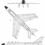 Dassault Mystère IV blueprint