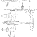 Messerschmitt Me 210 blueprint