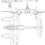 Messerschmitt Me 410 blueprint