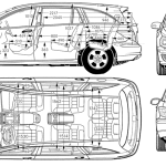 Mercedes-Benz R-Class blueprint