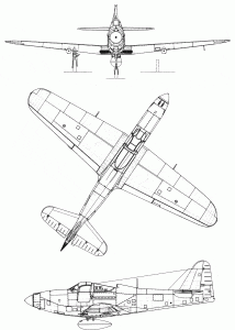 Bell P-63 Kingcobra blueprint