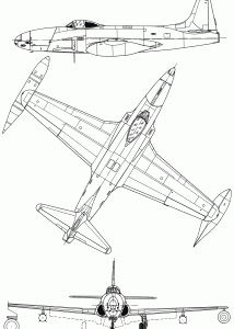 P-80 Shooting Star blueprint