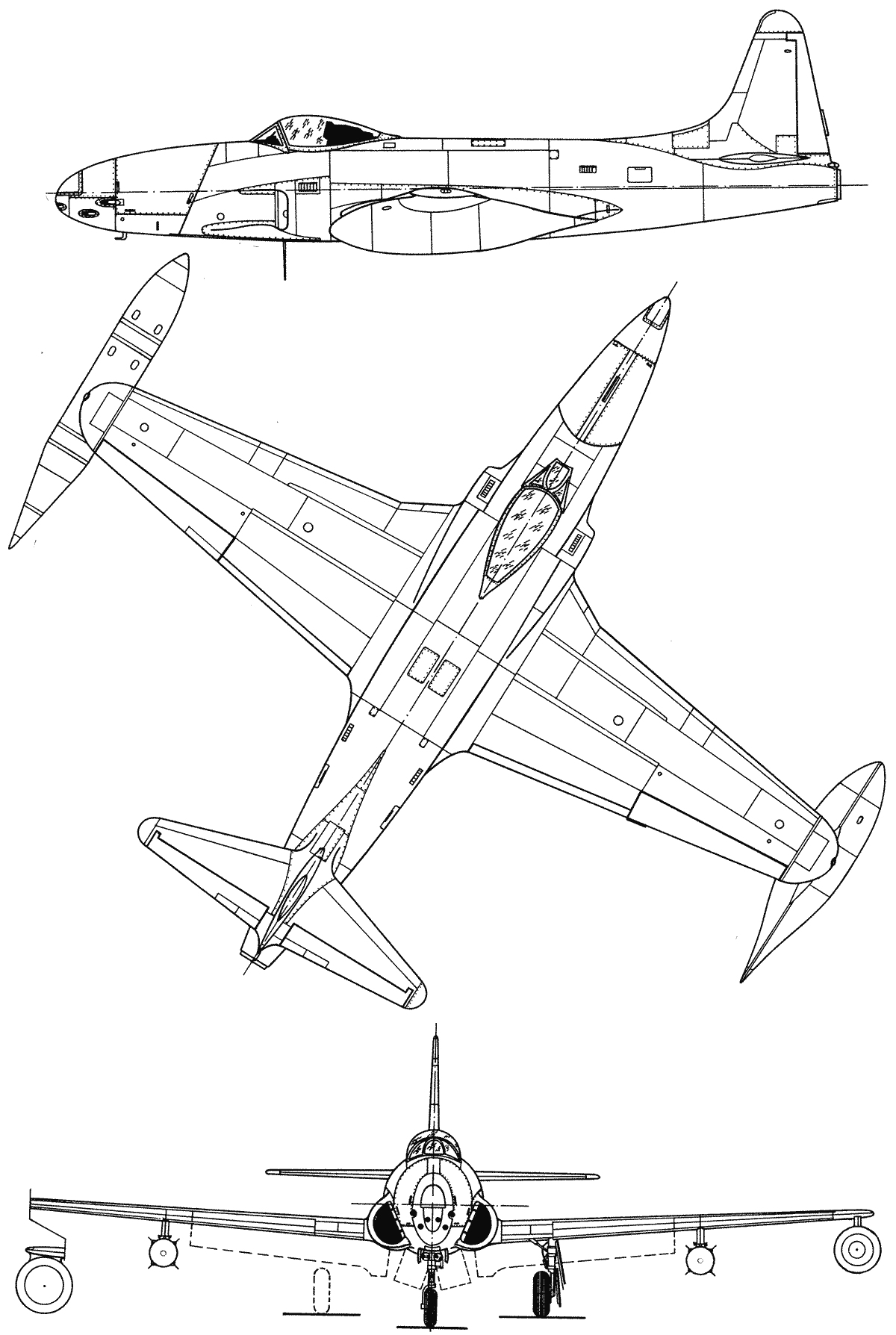 P-80 Shooting Star blueprint