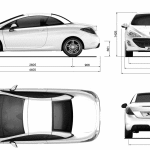 Peugeot 308 CC blueprint