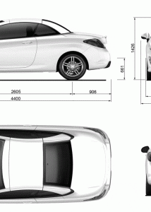 Peugeot 308 CC blueprint