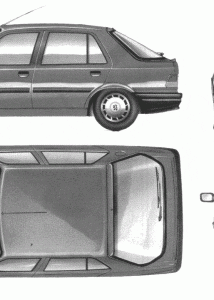 Peugeot 309 blueprint