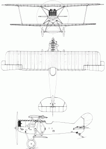 Pfalz D.XV blueprint